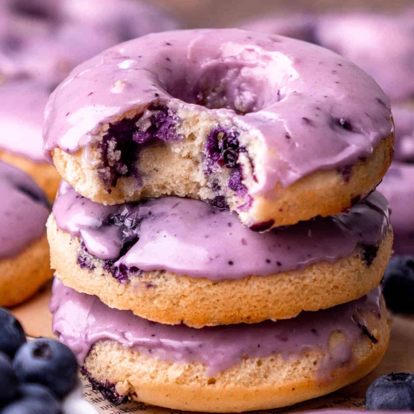 Blueberry Cheesecake Donuts
