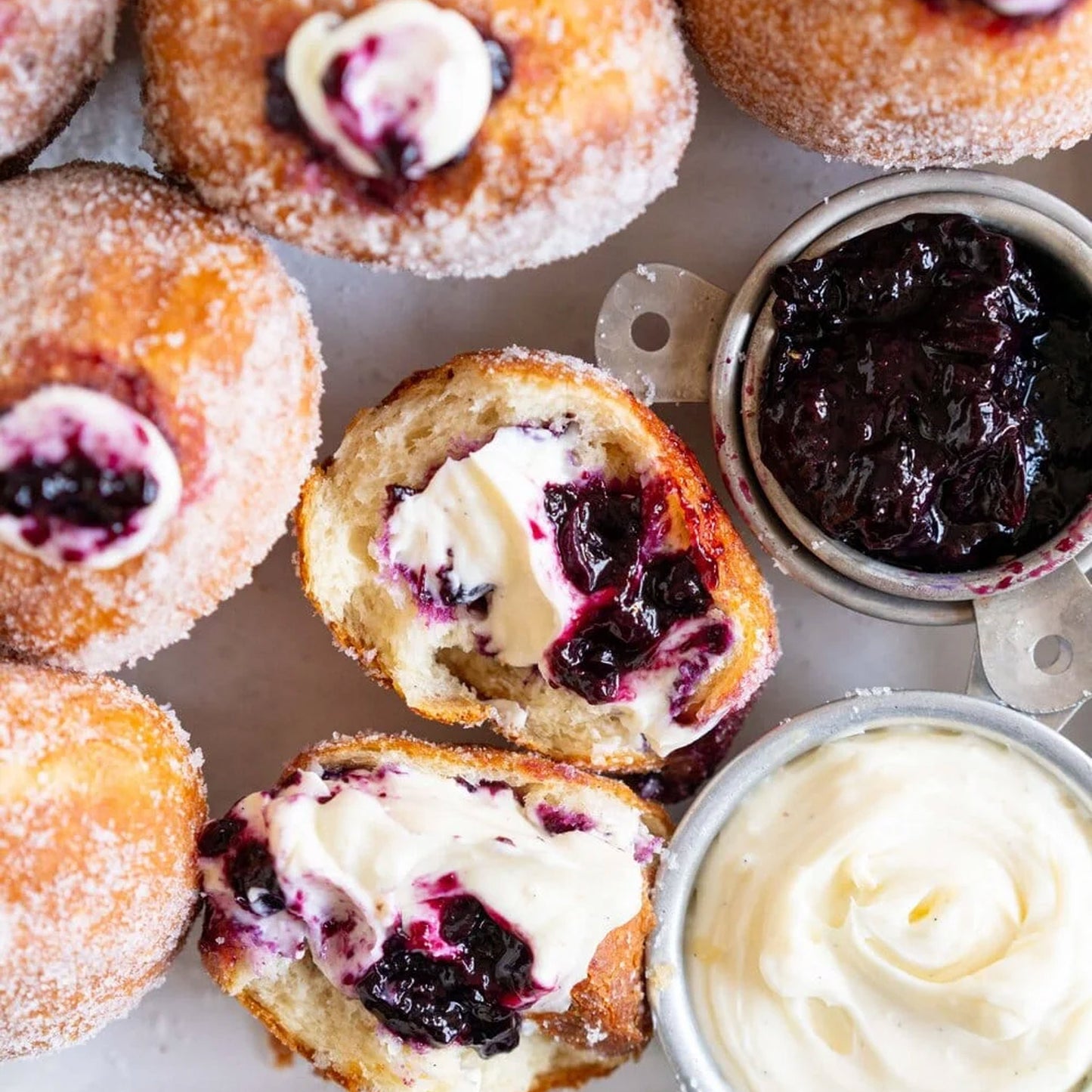 Blueberry Cheesecake Donuts